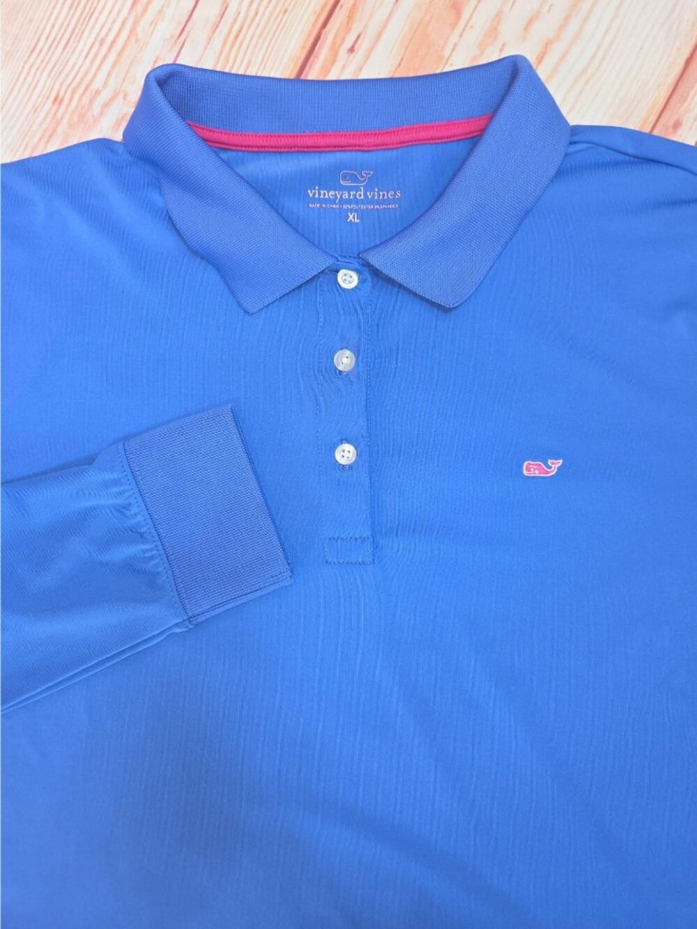 Vineyard Vines Blue Long Sleeve Performance Polo XL